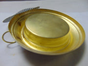 Plain Golden Charcoal Incense Burner