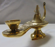 6 Inch Chirag Alladin Incense Burner Brass