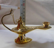 6 Inch Chirag Alladin Incense Burner Brass
