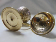 Plain Handle Brass Incense Burner Embossed