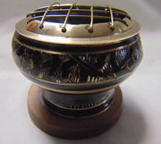 Pot Shape Black Charcoal Incense Burner