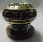 Pot Shape Black Charcoal Incense Burner