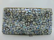 seashell Mosaic metal clasp clutch bags