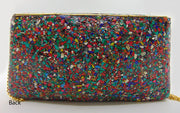 Natural Stone Mosaic Clutch Bag