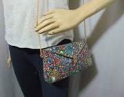 Natural Stone Mosaic Clutch Bag