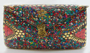 Natural Stone Mosaic Clutch Bag