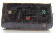 mosaic metal Stone clutch party sling bag