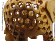 SANDALWOOD CARVED ELEPHANT