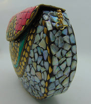sea shell Multi Mosaic clutch bags