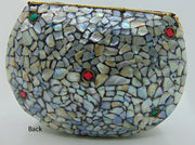 sea shell Multi Mosaic clutch bags
