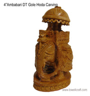 WOODEN CARVED AMBABARI-TOWER