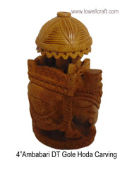 WOODEN CARVED AMBABARI-TOWER