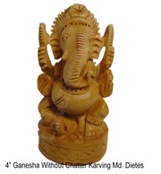WOODEN GANESH STATUE - MANUFACTURERS