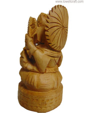 WOODEN GANESH STATUE - MANUFACTURERS