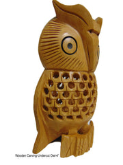 HANDMADE WOODEN OWL HANDICRAFT