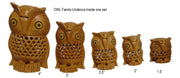 WOODEN CARVED ANIMAL & BIRD SET