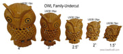 HANDMADE WOODEN OWL HANDICRAFT