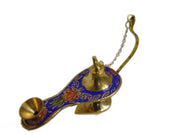 Enamel Color Brass Aladdin Chirag Oil Lamp
