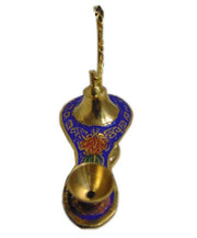 Enamel Color Brass Aladdin Chirag Oil Lamp