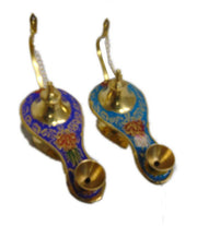 Enamel Color Brass Aladdin Chirag Oil Lamp
