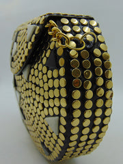 Metal Stud Resin clutch party sling bag