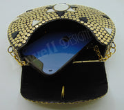 Metal Stud Resin clutch party sling bag