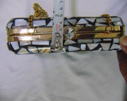 Rectangle Metal frame Metal Handbag Mother of Pearl Clutch Bag
