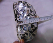 Box clutch Mother of pearl purse bag  women MOP bag