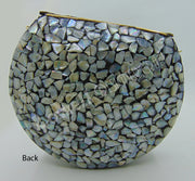 Seashell Mosaic fatima hand metal bag