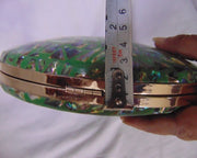 oval Box clutch Vintage Mother of Pearl Handbag