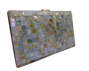 Mother Of Pearl slim frame Compact Evening Bag