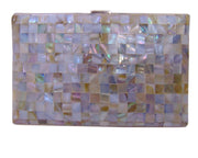 Mother Of Pearl slim frame Compact Evening Bag