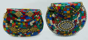 Multicolor Mosaic stone metal bag