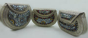 silver shell nacre stone bag purse mosaic bag