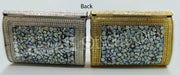 Golden silver shell nacre stone mosaic bag