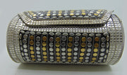 Cylinder Round Metal stud bag clutch
