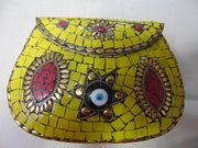 Multicolor Evil Eye Mosaic Clutch Bag