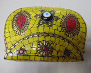 Multicolor Evil Eye Mosaic Clutch Bag