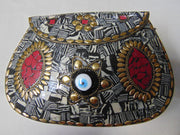 Multicolor Evil Eye Mosaic Clutch Bag