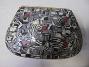Multicolor Evil Eye Mosaic Clutch Bag