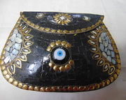 Multicolor Evil Eye Mosaic Clutch Bag