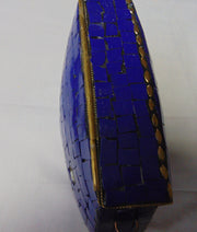 Women feg sui evil eye stone Mosaic Metal Bag