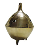 3 Inch Metal Incense Burner Brass