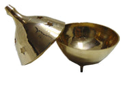 3 Inch Metal Incense Burner Brass
