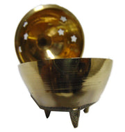 3 Inch Metal Incense Burner Brass