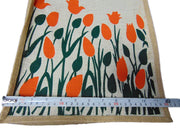 Floral Printed Jute Hand Bag(12
