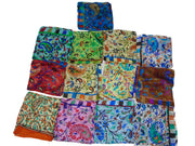 Assorted paisley print pure Silk square scarf