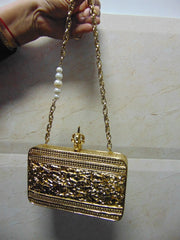 Indian Vintage Brass golden Purse