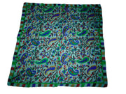 Assorted paisley print pure Silk square scarf
