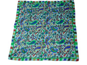 Assorted paisley print pure Silk square scarf